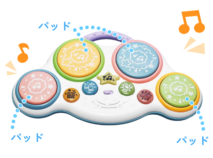 2.リズムにあわせてたたいちゃおう！